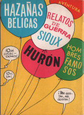 Verso de Hazañas del Oeste (Toray - 1962) -173- Número 173