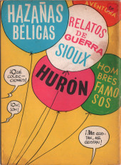 Verso de Hazañas del Oeste (Toray - 1962) -177- Número 177