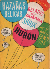 Verso de Hazañas del Oeste (Toray - 1962) -178- Número 178