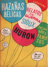 Verso de Hazañas del Oeste (Toray - 1962) -181- Número 181