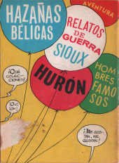 Verso de Hazañas del Oeste (Toray - 1962) -188- Número 188