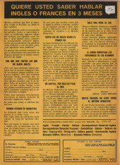 Verso de Hazañas del Oeste (Toray - 1962) -190- Número 190