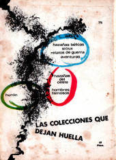 Verso de Hazañas del Oeste (Toray - 1962) -196- Número 196