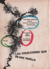 Verso de Hazañas del Oeste (Toray - 1962) -197- Número 197