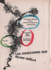Verso de Hazañas del Oeste (Toray - 1962) -198- Número 198
