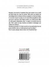 Verso de The teijo Academy -2- Tome 2