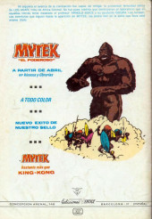 Verso de Kid Colt (Ediciones Vértice - 1981) -9- El hombre que mató a Kid