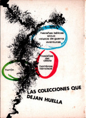 Verso de Hazañas del Oeste (Toray - 1962) -202- Número 202
