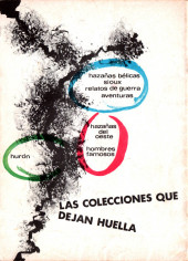 Verso de Hazañas del Oeste (Toray - 1962) -204- Número 204