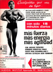 Verso de Hazañas del Oeste (Toray - 1962) -206- Número 206