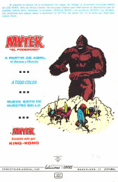 Verso de Flierman (The Spider - Vértice 1981) -2- Número 2
