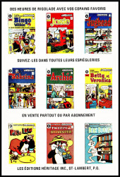 Verso de Le jeune Archie (Éditions Héritage) -16- Tome 16