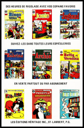 Verso de Le jeune Archie (Éditions Héritage) -18- Tome 18