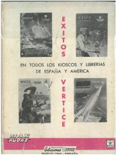 Verso de Max Audaz (1re série - Vértice - 1965) -14- El explorador perdido