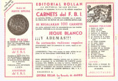 Verso de Aventuras del FBI Vol.1 -2- Piratas del cielo