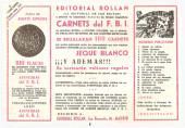 Verso de Aventuras del FBI Vol.1 -8- El fujitivo