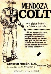 Verso de Aventuras del FBI Vol.2 -23- Traficantes de divisas