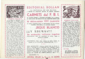 Verso de Aventuras del FBI Vol.1 -65- Dólares en conserva