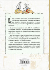 Verso de Astérix (Autres) -a2019'- Les citations latines expliquées de A à Z
