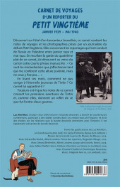 Verso de (AUT) Hergé -2021/11- Carnet de voyages d'un reporter du Petit Vingtième : janvier 1929 - mai 1940