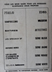 Verso de Série Bleue (Elvifrance) -REC07- Album n°7 (n°60 et n°?)