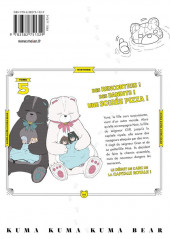 Verso de Kuma kuma kuma bear -5- Tome 5