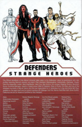 Verso de Defenders: Strange Heroes (2012) -1- Issue #1