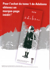Verso de Adabana - Tome Extrait