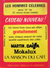 Verso de Les hommes Célèbres (publicité La Maison du Café) -1- Archimède