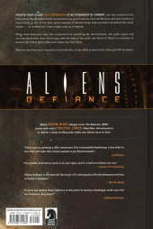 Verso de Aliens: Defiance (2016) -INT- Library Edition