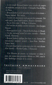 Verso de (AUT) Joubert, Bernard -a2021- Histoires de Censure - Anthologie érotique