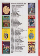 Verso de Tintin - Pastiches, parodies & pirates -2003- Tintin et la webcensure