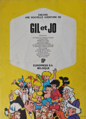 Verso de Samedi Jeunesse -228- Gil et Jo Agents secrets