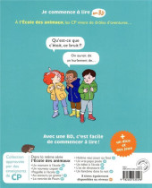 Verso de Je commence à lire en BD : CP -11- L'île de l'ogre