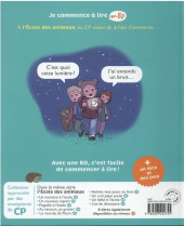 Verso de Je commence à lire en BD : CP -10- Un fantôme dans la nuit