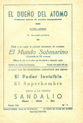 Verso de Dueño del átomo (El) -11- El lago de los monstruos