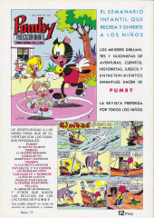 Verso de El Guerrero del Antifaz (2e édition - 1972) -11- Apresada por el enemigo