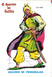 Verso de El Guerrero del Antifaz (3e édition - 1984) -2- Mascara Blanca