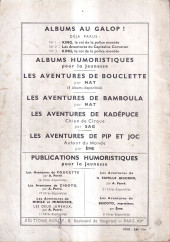 Verso de Bamboula -Rec01- Album N°1 (du n°1 au n°5)