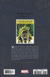 Verso de Marvel Origines -4- Hulk 1 (1962)
