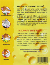 Verso de Geronimo Stilton -Roman02- Le Galion des Chats Pirates