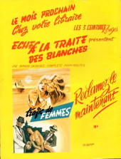 Verso de Les 3 ceintures rouges -2- Prisonnière des gorilles