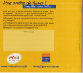 Verso de (AUT) Bercovici -2006- Aujourd'hui j'arrête