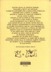 Verso de (AUT) Baxter - Le safari historico-gastronomique en Poitou-Charentes
