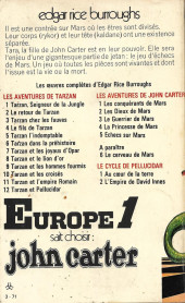 Verso de (AUT) Druillet -1971- John Carter - 5. Echecs sur Mars