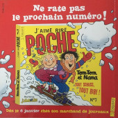 Verso de J'aime rire (Poche) -6- Une avalanche de rires !