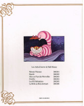 Verso de Walt Disney (Les chefs-d'œuvre de) -3- Alice au pays des merveilles