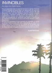 Verso de Invincibles, au pays du Dalaï-Lama