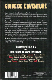 Verso de (AUT) Hergé -1991/05- Guide de l'aventure - Tout pour partir aux quatre coins du monde