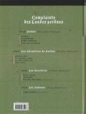 Verso de Complainte des Landes perdues -9a2021- Les sorcières 1 - Tête noire